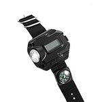 LED Flashlight Wrist Watch USB Rech
