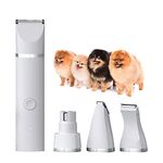24x7 eMall 4 In 1 Automatic Rechargeable Pet Hair Trimmer, Nail Grinder, Ear Clipper, Paw Grooming Tool for Dog and Cat Cordless Trimmer
