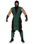 miccostumes Men's Reptile Cosplay Halloween Costume Green Suit, Green, S