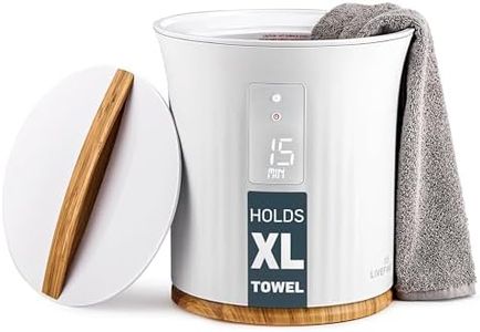 Live Fine Towel Warmer | Bucket Style Luxury Heater with LED Display, Adjustable Timer, Auto Shut-Off | Fits 40” x 70” Oversized Towel