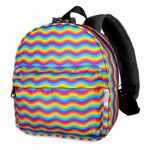 BIGHAS Lightweight Toddler Kids Backpack with Chest Strap For Boys and Girls, Preschool Kindergarten 3-6 Years Old 30 Colors (Rainbow)