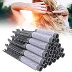 Hair Perm Rods, 20pcs Perming Rods Curlers Hair Rollers Hair Perm Kit Short Fluffy Perming Rod Roller Curlers Root Body Wave Hairdressing Styling Tool Hair Roller Set for Salon Barber Home(Grey)