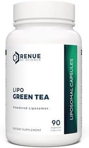 RENUE Liposomal Green Tea Extract Supplement 75 mg - 70% EGCG – Bioavailable Formula for Increased Absorption – 90 Capsules