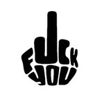 F*ck You - Middle Finger Funny Rude Decal - Precision Cut Vinyl Decal for Cars, Trucks, Motorcycles, Vans, Laptops, ToolBoxes, Windows, Mobiles, etc (5x5, Teal)