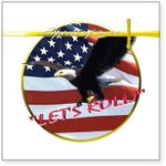 CafePress Lets Roll Square Sticker 