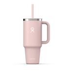 Hydro Flask - Travel Tumbler 1180 ml (40 oz) with Closable Press-In Straw Lid - Stainless Steel - Double Wall Vacuum Insulated - Splash resistant lid - BPA-Free - Trillium