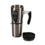 InGenious Heated Travel Mug Four Level Heat Settings and 12V Car Lighter Adaptor