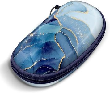 FINTIE Étui à Lunettes Rigide pour Femmes et Hommes - Universel Portable Étui pour Lunettes de Soleil Boite Lunette avec Fermeture Éclair et Clip