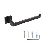 Toprema Hand Towel Holder Matte Black Hand Towel Bar Towel Ring Hanger Stainless Steel Bathroom Kitchen Hardware Wall Mount