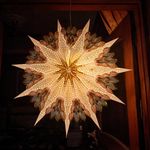 ALILA Big Size Christmas Hanging Star for Home Xmas Santa Tree Indoor Outdoor Decor, 28inches / 71 cm, White