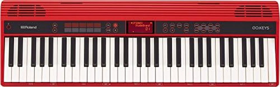 Roland GO Keys Musical Creation Keyboard, 61 Keys, Red