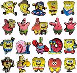 20pcs Sponge shoe Charms Women Man,baby Magical Shoe Charm for Unisex Adults Teens Kids,Cute Sandals Bracelet PVC Shoe Decoration Charms for Party Gift Birthaday Favor (Sponge)