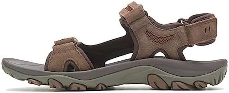 Merrell Men's, Huntington Leather Convert Sandal, Earth, 11