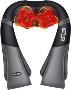 TAKRINK Electric Shiatsu Shoulder Massager Neck and Back Massager with 16 Massage Balls 3 Speeds Direction Adjustable for Neck Back Shoulder Foot and Legs, Use at Home, Car, Office