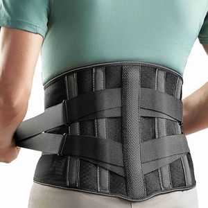 GINTRON Ceinture Lombaire Ceinture de Soutien Dorsal avec Coussin Lombaire Souple pour Hommes et Femmes, Ceinture Lombaire Pour Hernie Discale, Sciatique
