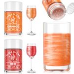 Edible Glitter Set - 2 Color Edible Drink Sparkles, Edible Luster Dust for Food Cupcakes, Cookies, Candy Sugar, Pops, Shimmer No Taste Food Grade Coloring, Gluten Free - 4g/Bottle, Orange+Red