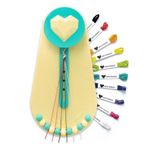 Choose Friendship, My Friendship Bracelet Maker® (New and Improved), an American Original | 20 Pre-Cut Threads - Up to 8 Bracelets | Craft Kit, Kids Jewelry-Making Kit, Gifts for Girls (Taffy)