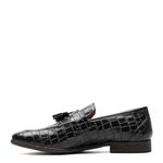 STACY ADAMS Men's Franz Tassel Slip-on Loafer, Black, 10.5