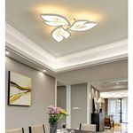 Ceiling Lights LED Bedroom Living Room Dimmable with Remote Control Light Modern Flower Design Ceiling Lamp Flush Mount Chandelier Lighting for Dining Room Kitchen Island Bathroom Indoor Wall Decor