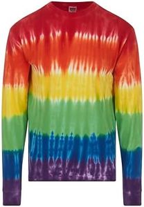 DARESAY Long Sleeve Tie Dye T-Shirt, for Men, Women and Teens (Up to 5XL)