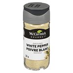 McCormick Gourmet (MCCO3), New Bottle, Premium Quality Natural Herbs & Spices, Ground White Pepper, 32g