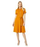 Tommy Hilfiger Women's X2ec14v8 Dress, Amber, 24 Plus