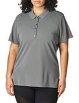 Jack Nicklaus Women's Micro Ottoman Golf Polo Shirt, Smoked Pearl, Large