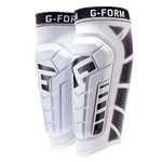 G-Form Pro-S Vento Soccer Shin Guard - Machine-Washable Performance Shin Guards - Flexible SmartFlex Pads - Lightweight, Low-Profile Soccer Gear - White, Adult Large