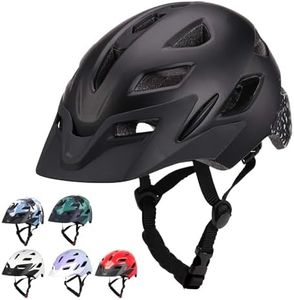 Kids Bike Helmet, Youth Toddler Boys Girls Helmets, 2 Size Adjustable for Ages 2-3-5-8-14 Years, Child Helmet with Visor and LED Light, Lightweight Multi-Sport Bicycle Scooter Skate Cycling Helmets