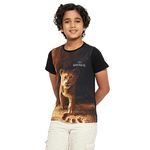 wear your mind The Lion King Boy's Plain Regular Fit T-Shirt (Dlk0015.2_Brown 3-4 Years)