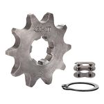 WOOSTAR Motorcycle 420-10T Front Sprocket 17mm for 50cc 70cc 90cc 110cc 125cc Dirt Pit Bike Mini Bike ATV 4 Wheeler Moped