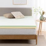 Zinus 7.6 cm Green Tea Memory Foam Mattress Topper, 100 x 200 cm