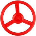 Haconba Playground Steering Wheel Accessories Plastic Swingset Steering Wheel Pirate Ship Steering Wheel Playset for Outdoor Backyard Treehouse Playground Jungle Gym (Red)