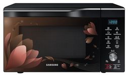 Samsung 32 L Convection Microwave Oven (MC32A7056CB/TL, Black with Pattern, SlimFry), Free 1 Year Extended warranty