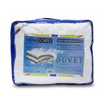 HOMESCAPES Ultrasoft Super Microfibre All Seasons Duvet 9 Tog & 4.5 Tog 3 in 1 Duvet Hotel Quality Hypoallergenic Anti Dust Mite Duvet Washable At Home, Single Size