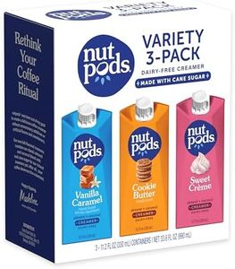 nutpods Variety Pack Coffee Creamer, Sweetened with Organic Cane Sugar, Made from Almonds and Coconuts, Gluten Free, Non-GMO, Vegan, Kosher (3-pack)