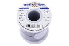 AIM Solder 60-40 Tin Lead Rosin Core Solder Wire for Electrical Soldering 0.032inch, 1lb (0.8mm / 454g)