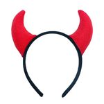 ODOCARE Devil Horns Halloween Costume for Women and Men, Fancy Evil Headband Accessories, 1 Red Horn, 7.7 x 0.39 x 8.6 inches