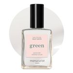 Manucurist Green™ Milky White - White Nail Polish Quick Dry - Natural Classic Nail Varnish 9-Free - Vegan and Plant-Based - Manicure & Nails Care - 15 ml