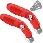 Lasnten 2 Pcs Heavy Duty Carpet Knife with 6 Blades Utility Carpet Tools Knife for Carpet Box Cutter Roofing Cutting Purpose, Aluminum