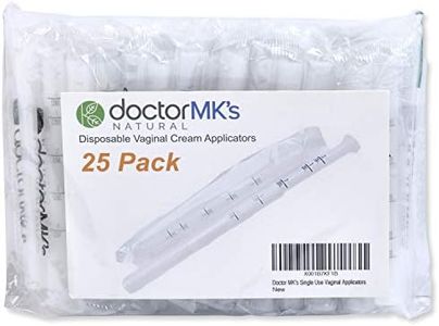 Disposable Vaginal Applicators (25-Pack), Fits Premarin Estrace Contraceptive Gels and Many Other Creams, Individually Wrapped Applicator with Dosage Markings, by Doctor MK's®