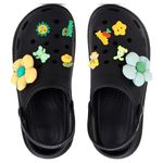 CASSIEY Women's Lightweight and Comfortable Slingback Clogs Sandals, Outdoor EVA Clogs (Black, UK Footwear Size System, Adult, Women, Numeric, Medium, 8)