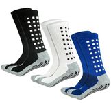 RATIVE Grip Socks Soccer Football Futsal Basketball Volleyball Hockey for Mens Womens, 3-pairs/Dot/Assorted, Medium