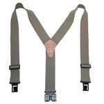 Perry Braces Men's Elastic 2 Inch Wide Hook End Braces (Tall Available), Regular, Tan