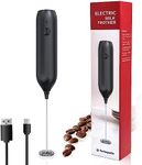 Portable Coffee Frother, USB Rechargeable Handheld Frother Handheld Milk Frother Adjustable Portable Milk Frother for Cappuccinos, Hot Chocolate, Shakes, Egg Mixing