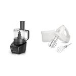 BLACK+DECKER 3-in-1 8-Cup Food Processor + Hamilton Beach 6-Speed Electric Hand Mixer (250W)