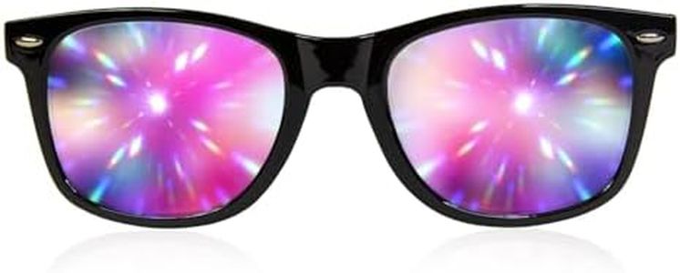 GloFX Ultimate Diffraction Glasses - Matte Black Limited Edition - Rave Eyewear, Ravewear, EDM Festivals, Light Shows, Rainbow Prism Kaleidoscope Refraction Lenses