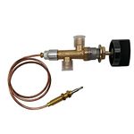 MENSI Propane Gas Fireplace Fire Pit Replacement Main Control Cock Valve with Flame Safety Sensor Thermo Coupler