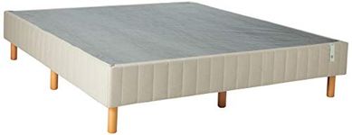 Zinus FRBX-9BG-K Quick Snap Standing Mattress Foundation, Platform Bed, No Box Spring needed, Beige, King