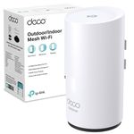 TP-Link Deco X50-Outdoor/Indoor Whole Home Wi-Fi 6, IP65 dust & water resistance, Dual-Band, Add on Single Unit for All WiFi 7/6/5 Deco Mesh Pack for Extended Coverage Requirement, Works with Alexa